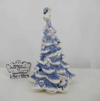Delft blue Christmas trees