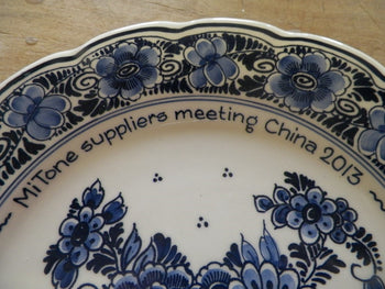 Delft blue special occasion plates