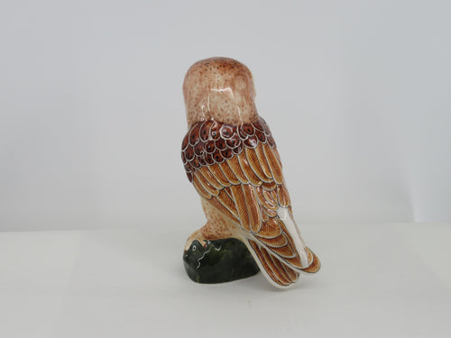 colored large ceramic owl.