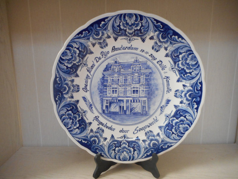 Delft blue anniversary plates