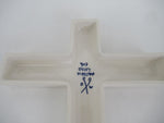 Delftblue ceramic crucifix from deWit