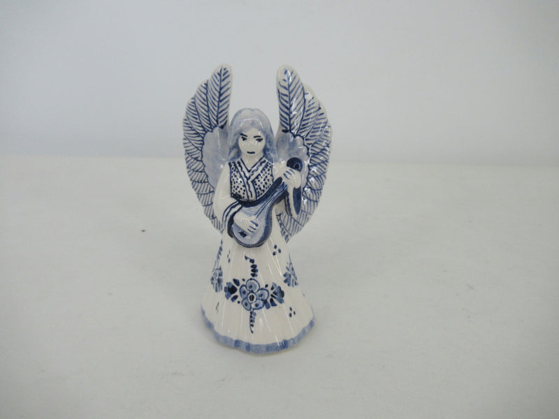 Delftblue handpainted ceramic christmas angel ornaments