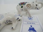 Delft ceramic elephant in multicolor