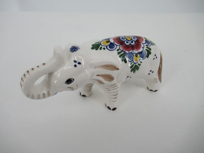 Delft ceramic elephant in multicolor