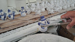 Set of 3 delftblue snowmen