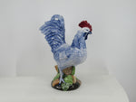 Large multicolored/blue rooster