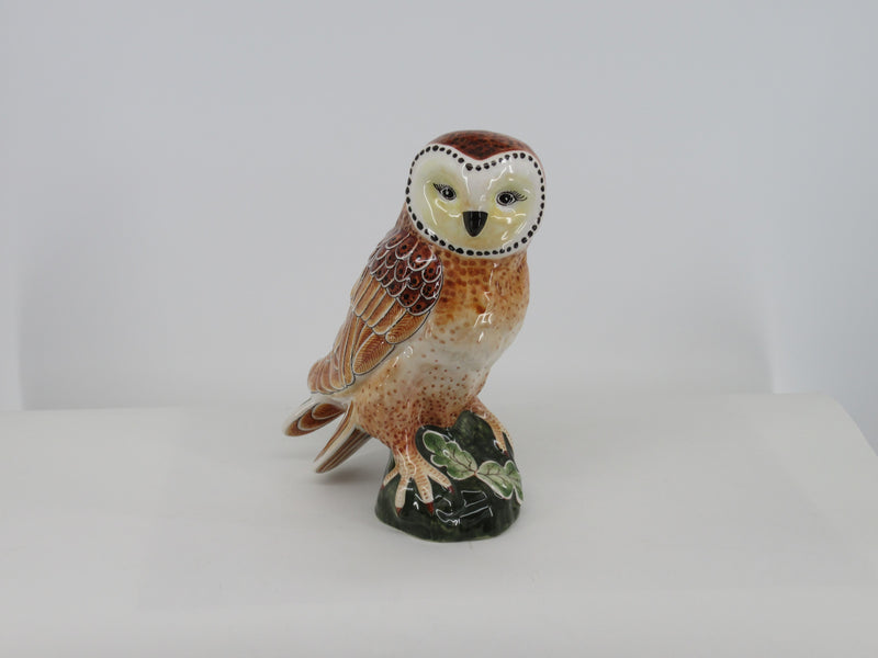 Handpainted multicolor ceramic 11 inch owl