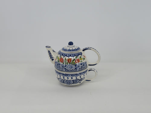 delft ceramic tea for one set.