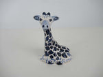 delft blue ceramic giraffe